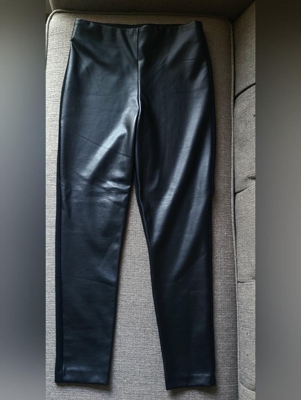 Ophelia Roe Black Faux Leather Leggings Pants Women’s Size M